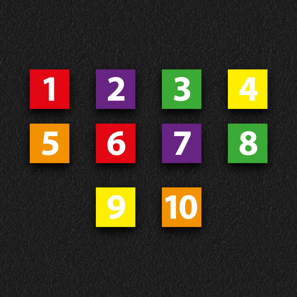 1 to 100 number squares playground markings by Commercial Play